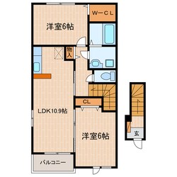 掛川駅 車移動8分  3.7km 2階の物件間取画像